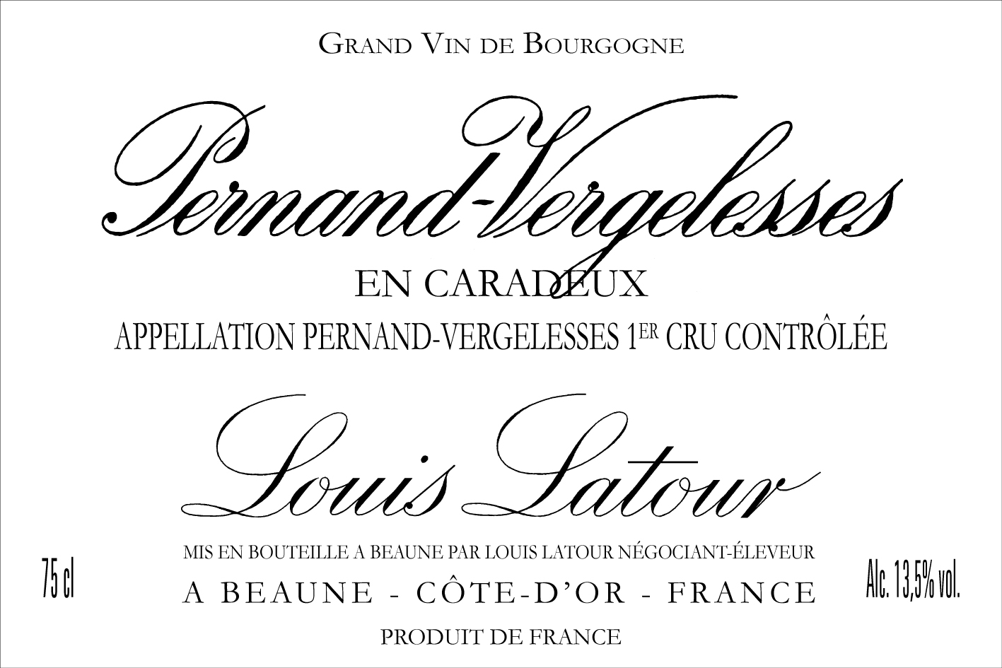 Pernand-Vergelesses Premier Cru en Caradeux